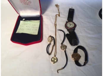 Antique And Vintage Watches Including Solid 14K Gold Normandie Delux
