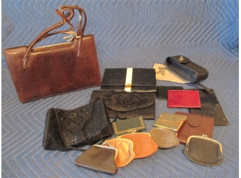 Large Lot Of Coin Purses, Bill Folds, Clutches And Purses