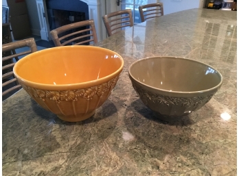 Set Of Two Bowl By Italia Home Pottery