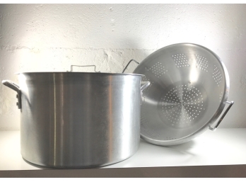 Large Restaurant Quality Stock Pot And Colander