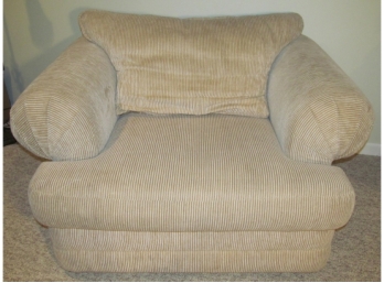 Very High Quality Beige Corduroy Oversized Club Chair - Very Clean