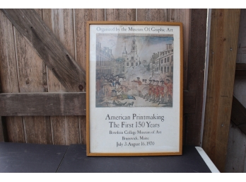 Framed American Printmaking Poster