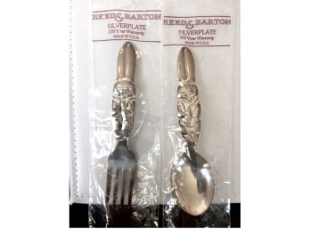Reed & Barton Silver-plated Child's Fork & Spoon