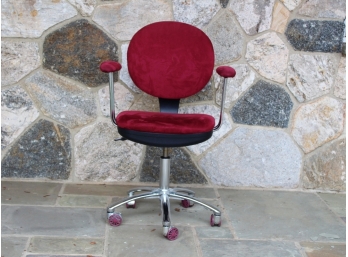 Cranberry Micro Suede Task Chair