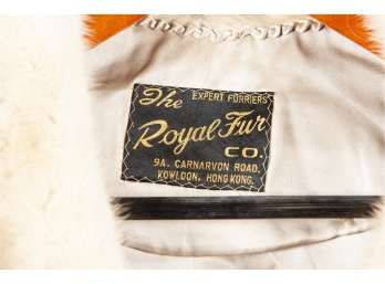 Vintage White Mink Stole By The Royal Fur Co.