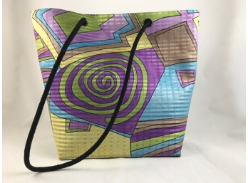 Colorful 'Material Things' Handbag