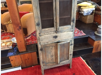 Antique Distressed South American Hutch