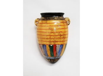 Vintage Handpainted Japanese Wall Pocket Vase - Made In Japan