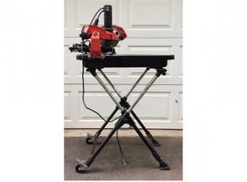 Husky Tile / Stone Wet 7' Laser Saw With Stand  THD950L