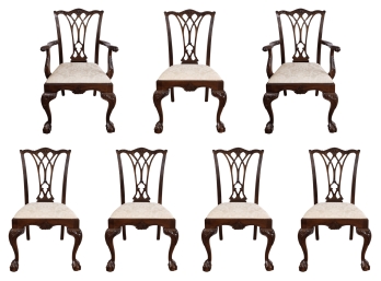 Chippendale Dining Chairs - Set Of 7