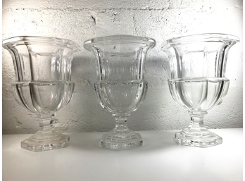 Set Of Crystal Vases