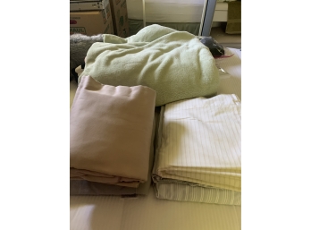 Group Of Blankets And Sheet