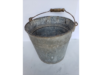 Antique Galvanized Bucket