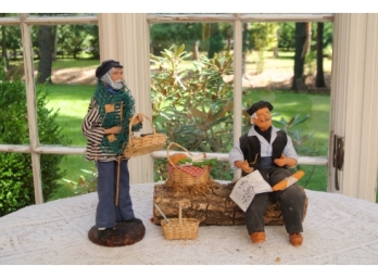 Two Santons Florence Clay/Terracotta Provence Figures 1