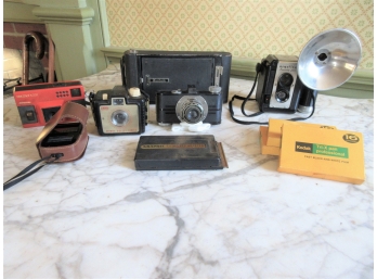 Lot Of Vintage Cameras And Equipment