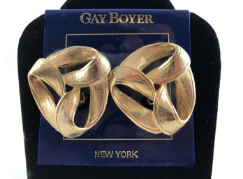 Vintage Gay Boyer Clip Style Earrings