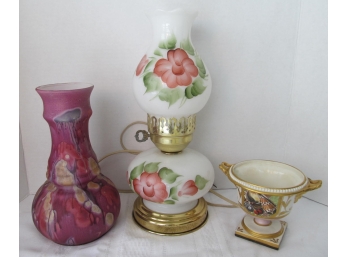 Vintage GWTW Lamp And Decor Lot
