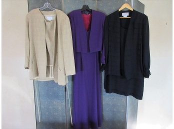 3 Designer Tops With Skirts - Emanual Ungaro, Nicole Miller, Dominica Roupolo