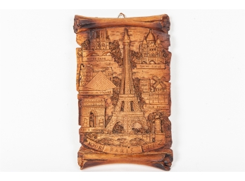 Parisian Plaster Souvenir Plaque