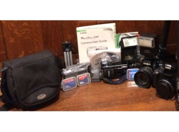 Assortment Of  Photography Equipment