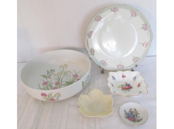 Antique And Vintage Porcelain Lot (Belleek,  KPM, Shafford)