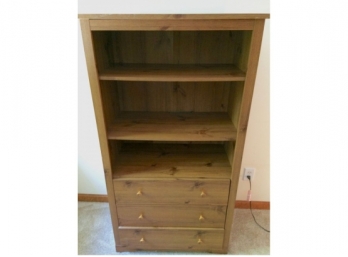Lauder Style Book Shelf With 3 Storage Drawers