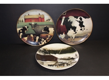 American Folk Art Collection Plates & Andrew Wyeth Plate For Georg Jensen