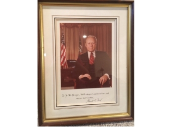 Gerald Ford Autographed Photograph Personalized