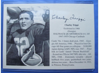 All - NFL 1948 Charley Trippi Autograph With Cert
