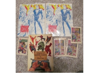 Stan Lee Book And X-Men Lot