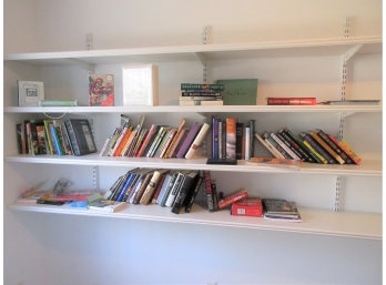 4 Shelves And Bookcase - Books, Dvd's. Etc. (see Additional Photos)