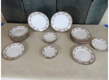 Large Grouping Noritake Hand Painted China Plates