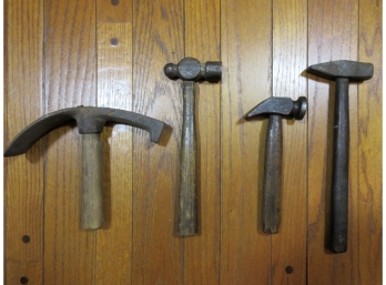 Group Of Four Antique Hammers
