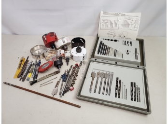 Drill Bit Lot - Hole Hawg Bits, Cutters, Brushes And More!