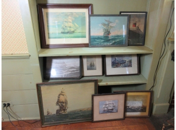 Group Of  Vintage Ship Prints