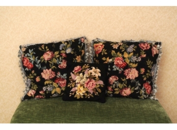 Three Tapestry Pillows
