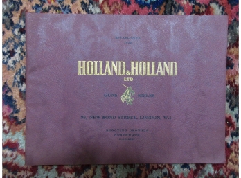 Holland & Holland Ltd. 1930's Gun Catalogue