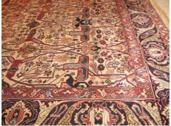 11' X 9' Farahan Wool Carpet Made In India
