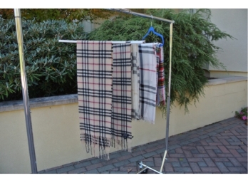 Five Scarves - 3 Tagged Burberry, 2 Possible Burberry