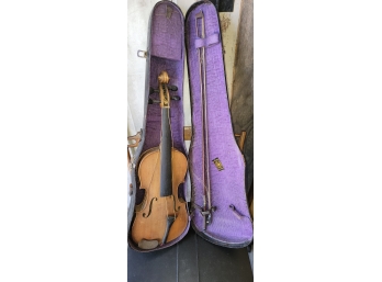 Antique Violin With Case