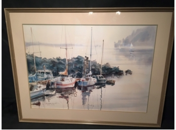 Brent Heighton 'Break Water'  Framed Print  And Other Shoreline Print (see Additional Photos)