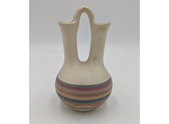 Vintage Stoneware Double Bud Vase