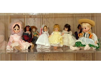 Group Of Eight Dolls