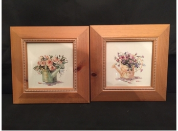Pair OF Wood Framed Botanical Prints