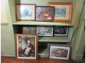 Group Of Miscellaneous Americana Vintage Prints