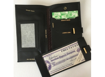 WOW!  Vintage Deak-Perera Travel Wallet  & Levenger Leather Travel Wallet