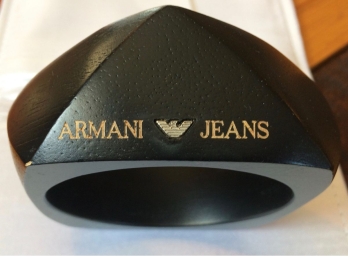 Emporia Armani Jeans Wooden Bangle Bracelet