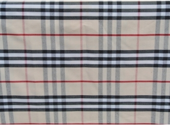 Designer Inspired Burberry Novacheck Woven Cotton Blend Fabric- Aprox. 4 Yds.
