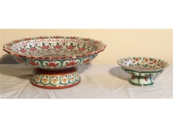 Two Patterned Dishes