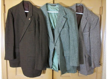 Three Vintage Tweed Jackets